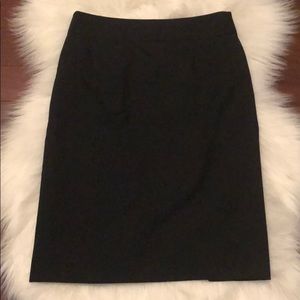 NWOT classic black career skirt
